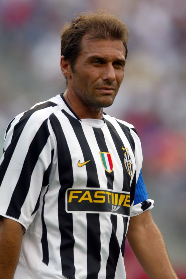 Chelsea head coach Antonio Conte, playing for Juventus