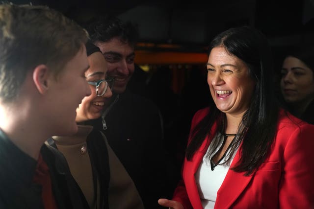 Lisa Nandy speaks to young people at the National Youth Strategy launch event 