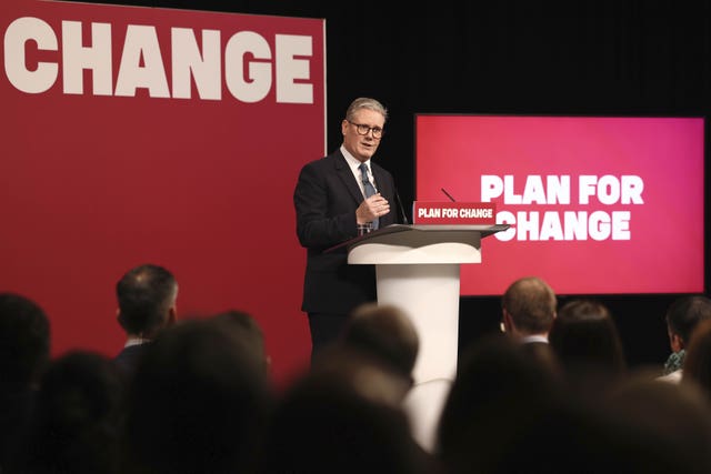 Sir Keir Starmer gives a speech on his Plan for Change