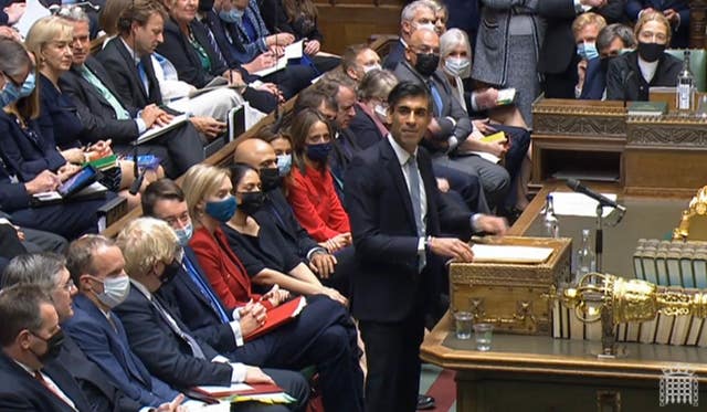 Rishi Sunak delivering his Budget to the House of Commons on Wednesday