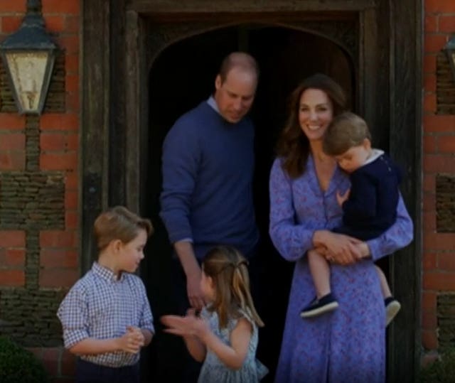 The Duke and Duchess of Cambridge and their children took part in the initiative