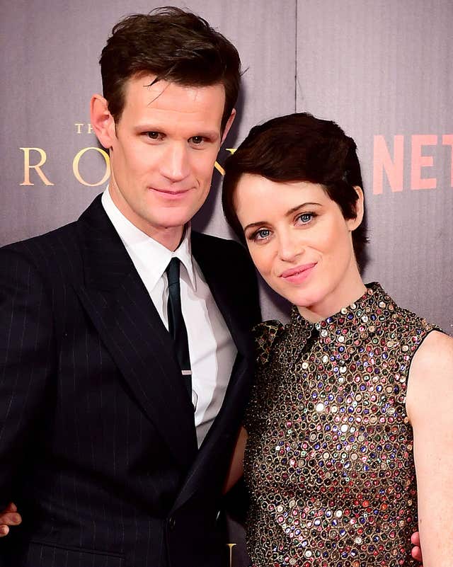 The Crown stars Matt Smith and Claire Foy (PA)