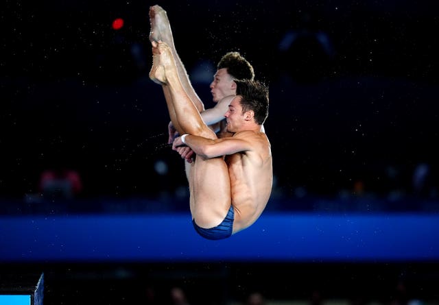 Tom Daley and Noah Williams in synchronised action