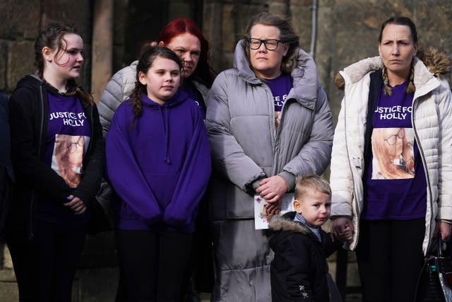Mourners leave Hexham Abbey