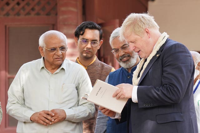 Boris Johnson visit to India