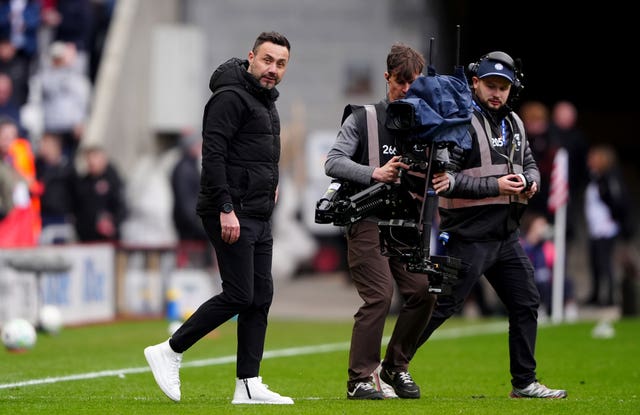 Tottenham manager Roberto De Zerbi