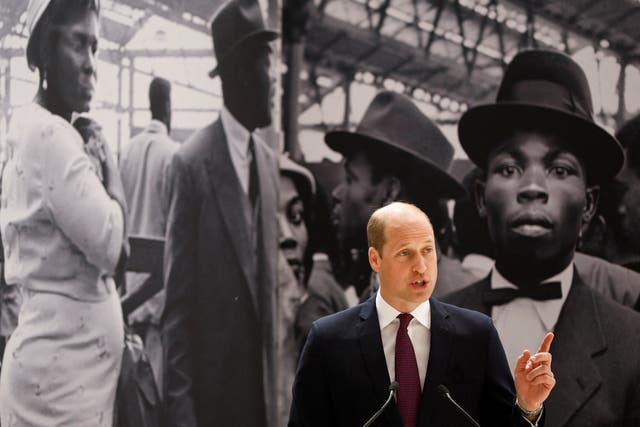 The Duke of Cambridge speaking at the unveiling 