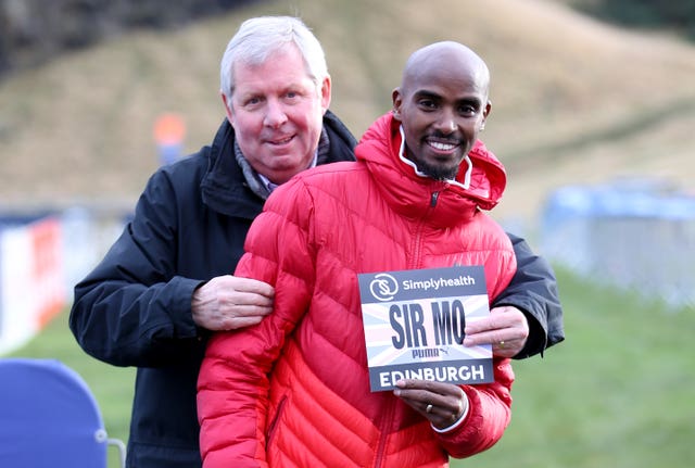 Brendan Foster, left, has spoken about the difficulties of staging mass participation races amid the coronavirus pandemic 