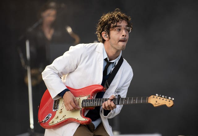 The 1975 performing on the main stage at the Trnsmt Festival at Glasgow Green in Glasgow