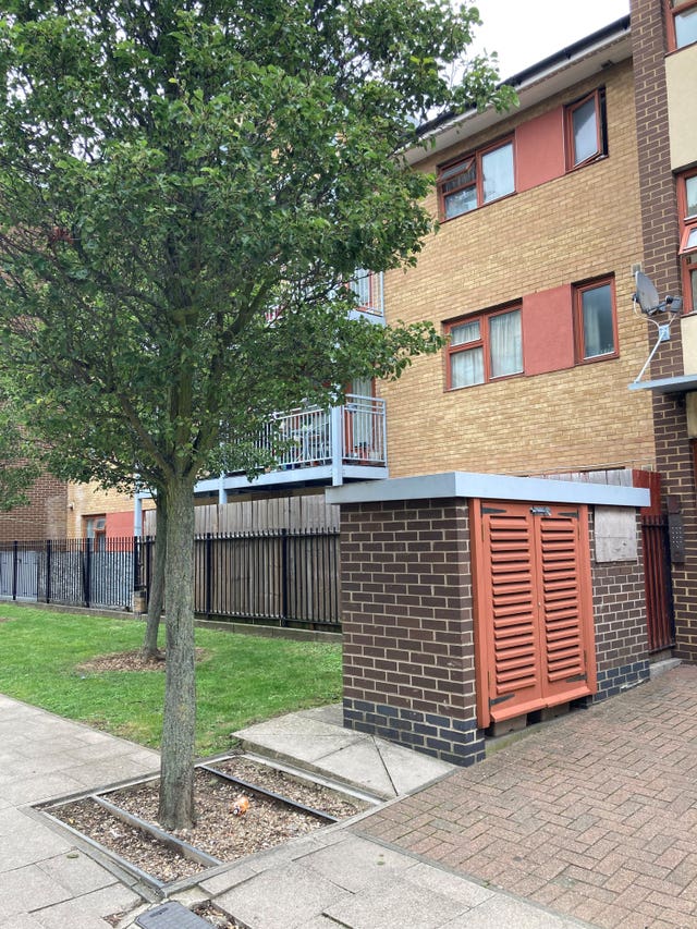 The location outside Stephen Port’s former flat in Cooke Street, Barking, east London, where his first victim, fashion student Anthony Walgate’s body was found. 