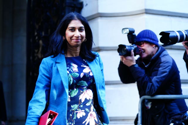 Home Secretary Suella Braverman, arrives in Downing Street for Cabinet