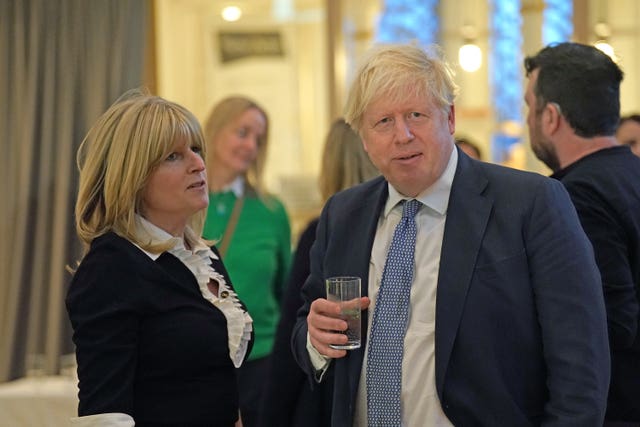 Former prime minister Boris Johnson with his sister Rachell