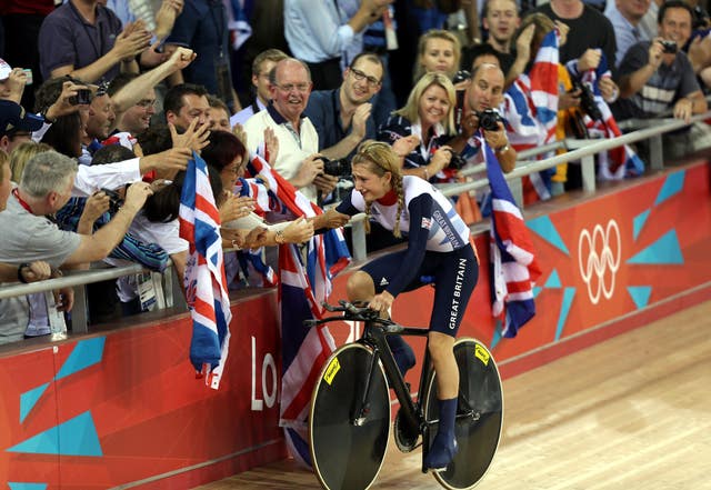 Laura Kenny, pictured after winning omnium gold at London 2012, is a two-time double Olympic champion
