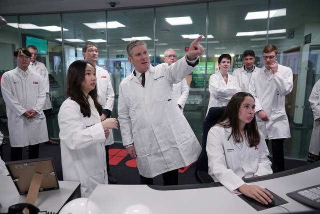 Keir Starmer visits Imperial College London