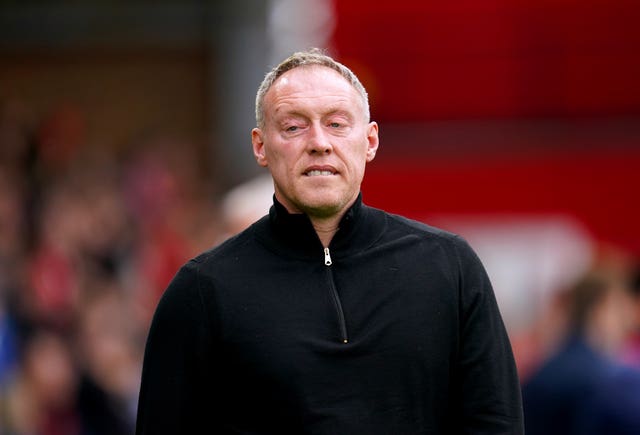 Steve Cooper bristled after Nottingham Forest were not awarded a penalty against Manchester United (Nick Potts/PA)