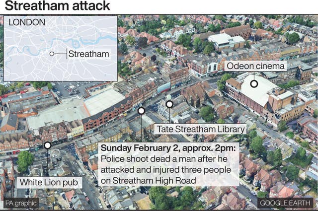 Locates shooting in Streatham