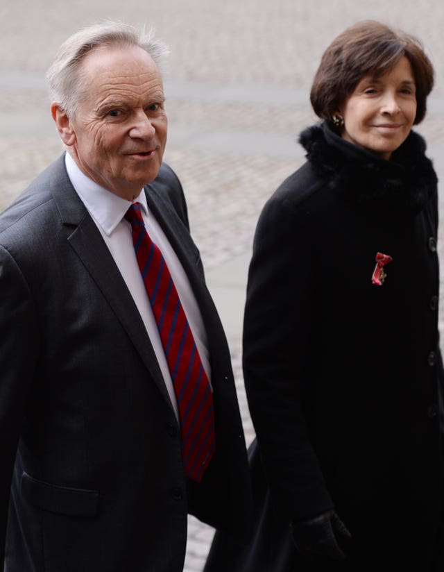 Jeffrey Archer and his wife Mary