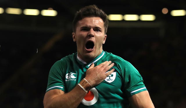 Jacob Stockdale, pictured, has been backed by Ireland head coach Andy Farrell