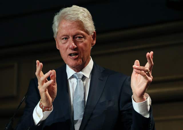 Bill Clinton (Brian Lawless/PA)