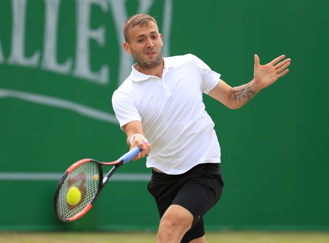 Dan Evans reached the final of the ATP Challenger event in Nottingham.