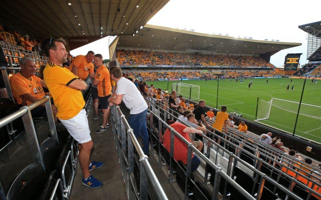 Wolves have installed rail seats