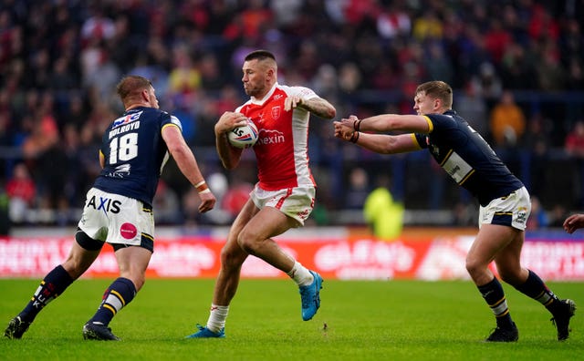 Shaun Kenny-Dowall, centre, has been at Hull KR since 2020 (Mike Egerton/PA)