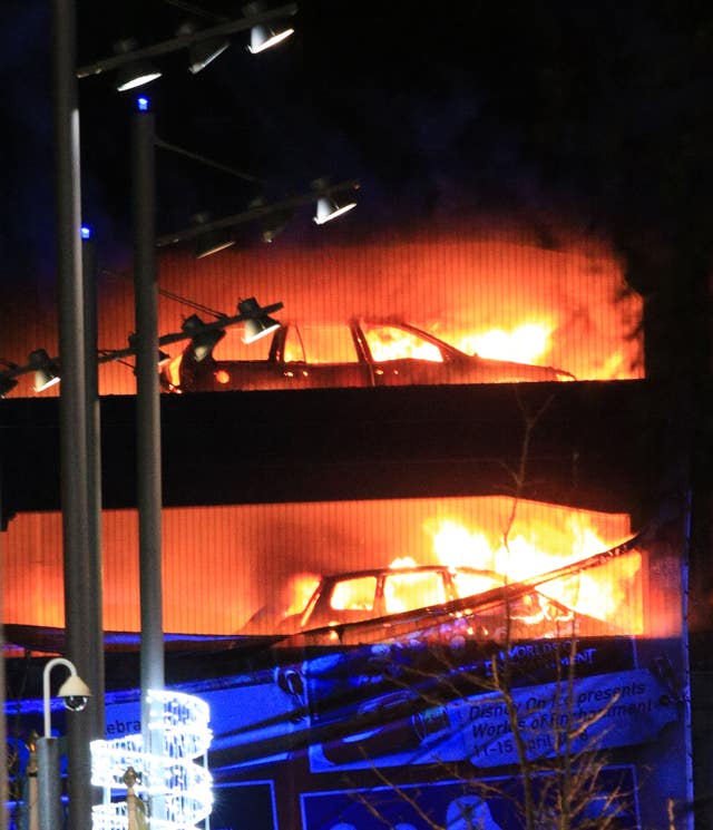 Liverpool multi-storey car park blaze