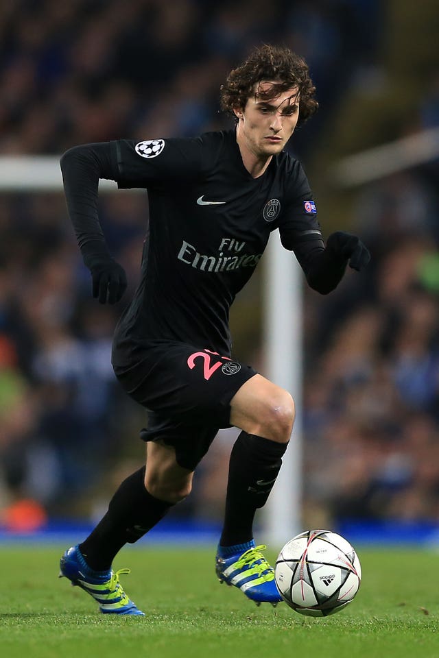 Paris Saint-Germain’s Adrien Rabiot