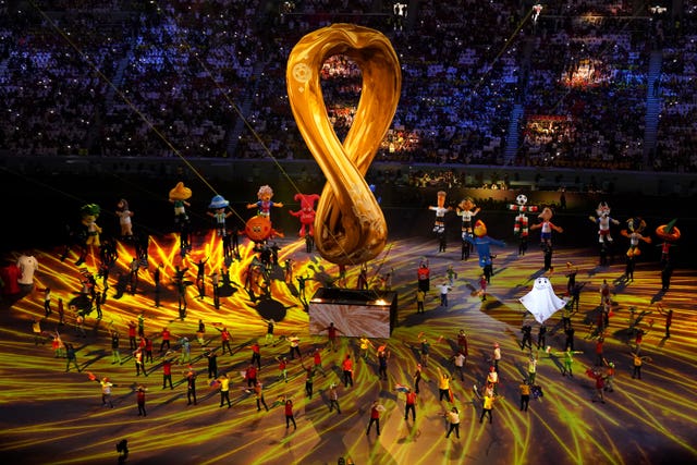 The World Cup finally got underway in Qatar with an opening ceremony ahead of the first game 