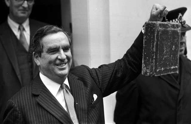 Denis Healey with budget