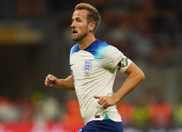 Kane wore the armband in the Nations League match against Italy in September 