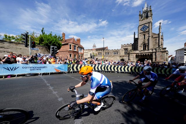 Scotland�s Finn Crockett in action during the Men�s Road Race in Warwick on day ten of the 2022 Commonwealth Games. Picture date: Sunday August 7, 2022
