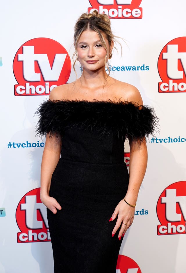 Mollie Pearce at the TV Choice Awards 2025