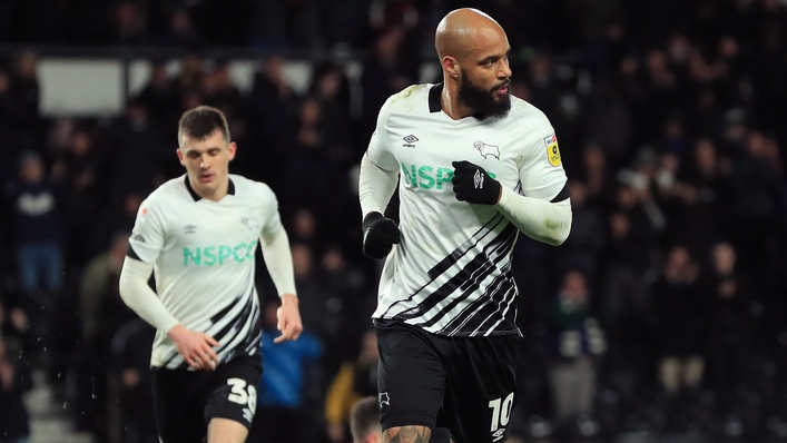 David McGoldrick scored for Derby (Bradley Collyer/PA)