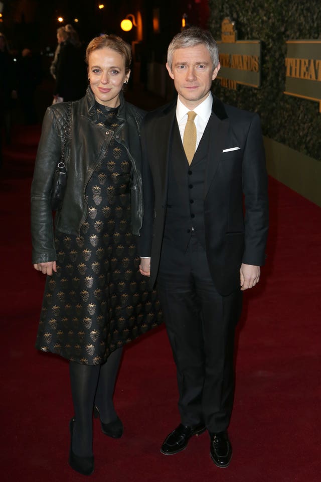 Ex-partners Amanda Abbington and Martin Freeman 