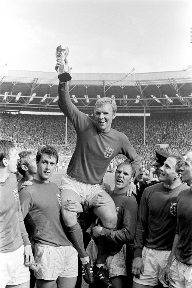 England’s triumphant 1966 World Cup final captain Bobby Moore