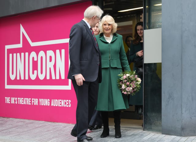 Royal visit to Unicorn Theatre – London