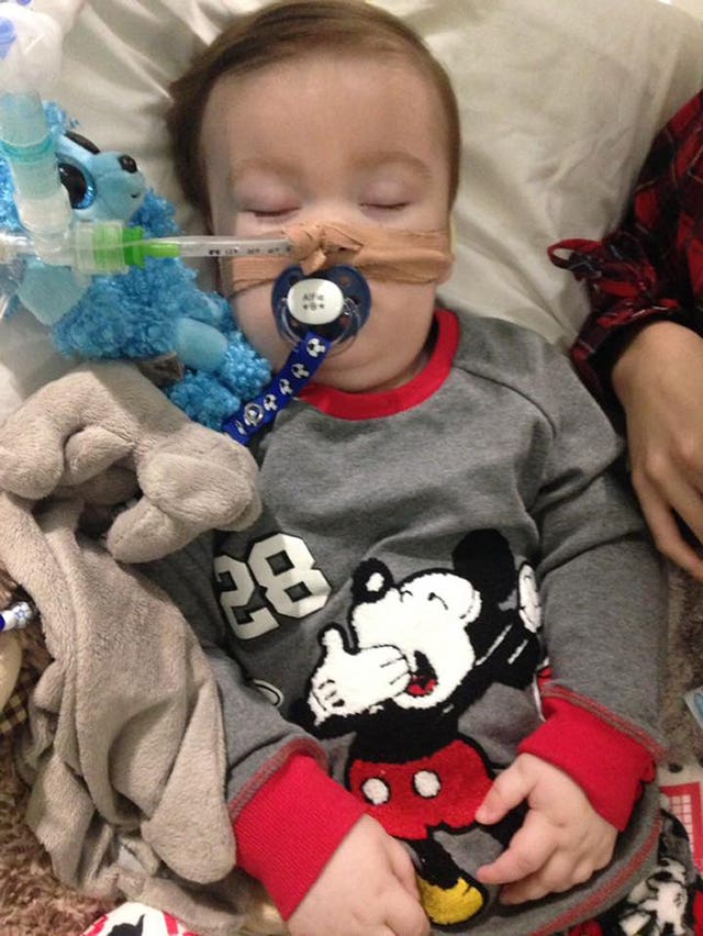 Alfie Evans remains on life-support (Alfies Army Official/PA)