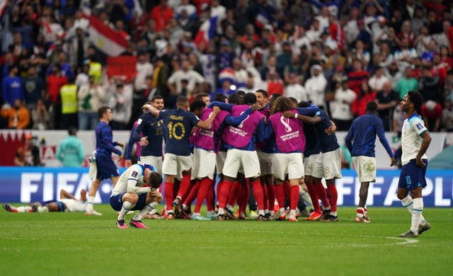 France players celebrate reaching another World Cup semi-final