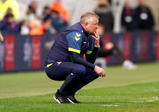 Middlesbrough manager Chris Wilder was unhappy at the incident