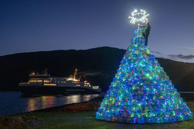Ullapool’s fishing creel Christmas tree