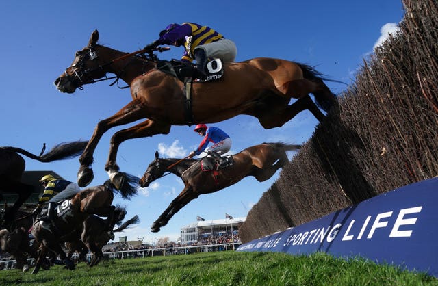 Corach Rambler and Derek Fox on their way to winning the Ultima for a second time 