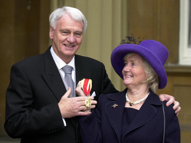 Sir Bobby Robson was awarded a knighthood in 2002.