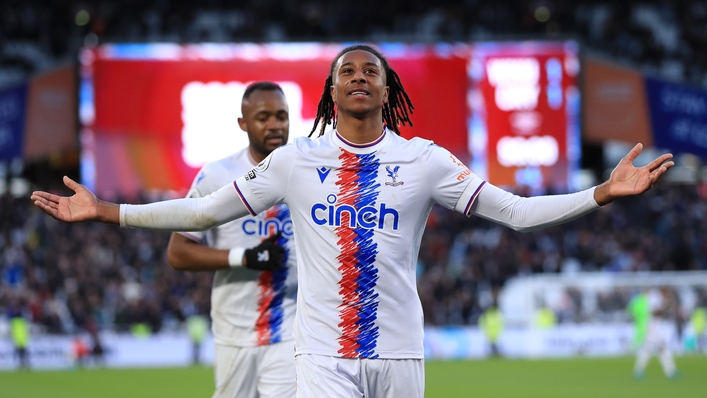 Crystal Palace’s Michael Olise celebrates