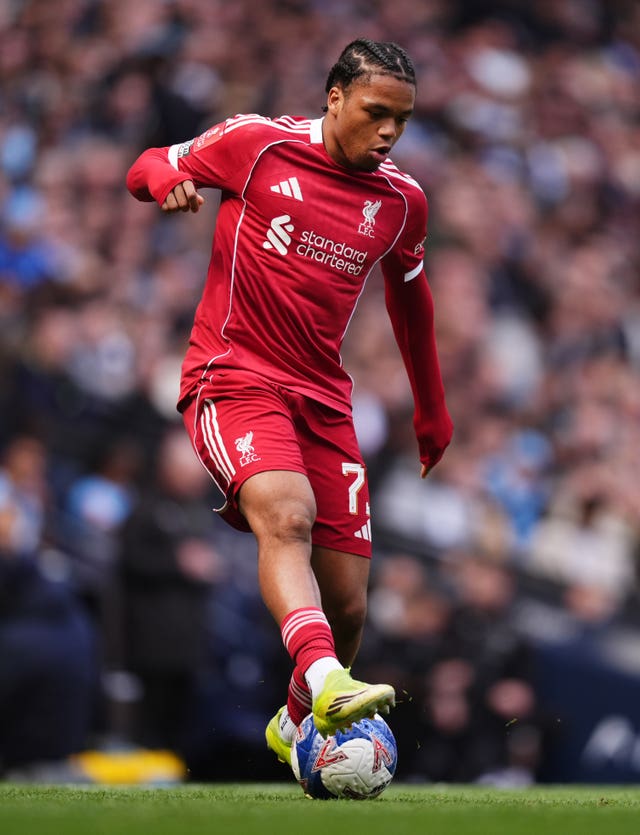 Rio Ngumoha in action for Liverpool