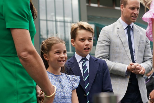 Charlotte and George at Wimbledon