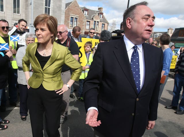 Nicola Sturgeon and Alex Salmond