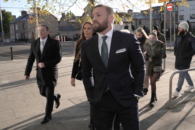 Conor McGregor outside court