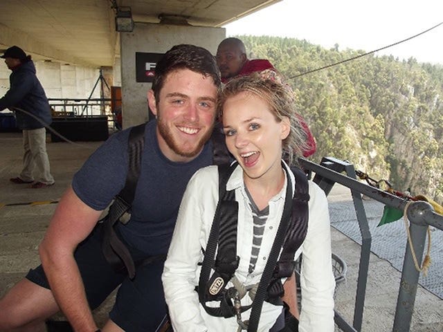 Pc Andrew Harper and his wife, Lissie