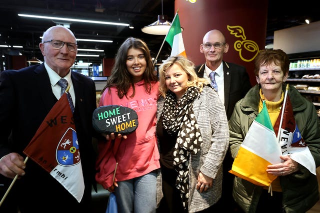 Irish Defence Forces homecoming at Dublin Airport